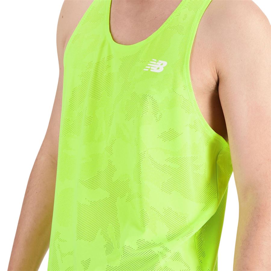 Q SPEED JACQUARD SINGLET New Balance | MT33280THW